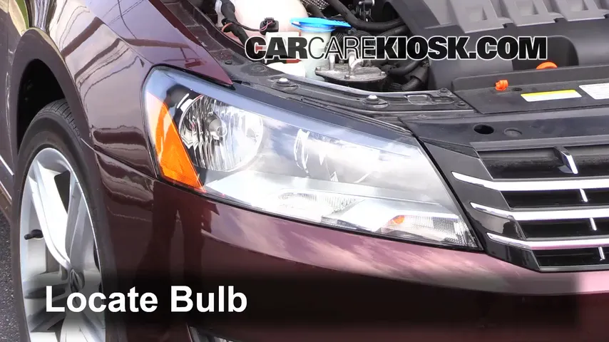 2013 Volkswagen Passat TDI SE 2.0L 4 Cyl. Turbo Diesel Lights Headlight (replace bulb)